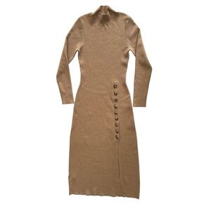 Sezane Harper Dress Light Caramel